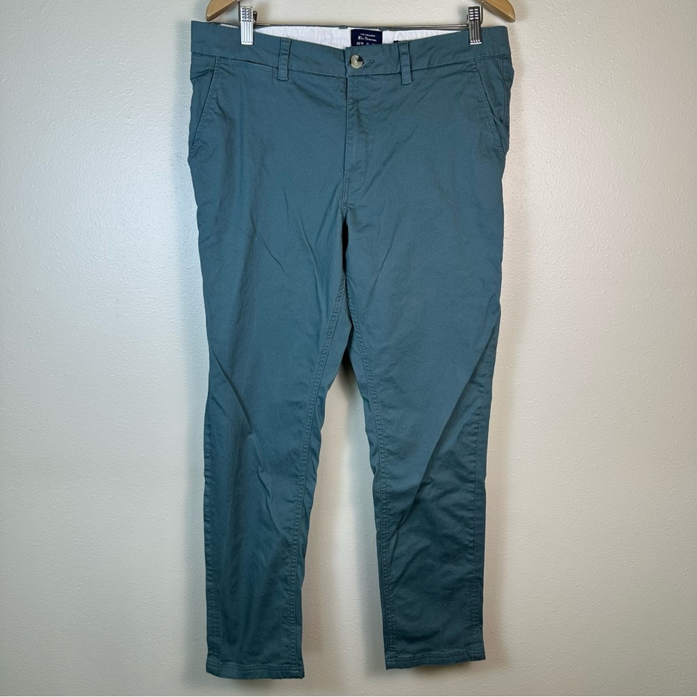BEN SHERMAN Men's 36 Preppy Old Money Signature‎ Slim Fit Stretch Chino Pants